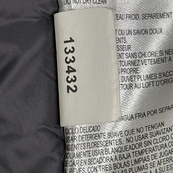 Michael Kors Womens Packable Hooded Down PufferJacket Size M Olive Logo Back Zip - Picture 12 of 16